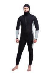 Гидрокостюм Монодайвинг мужской 5мм нейлон/нейлон черно-серый Гидрокостюм Монодайвинг мужской 5мм нейлон/нейлон черно-серый